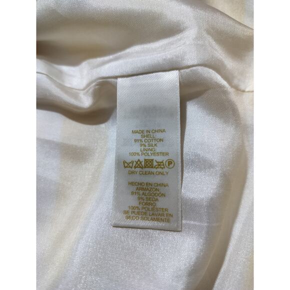 Kate Spade Women's Barry Yellow White Striped Mini Skirt Size 0 - Picture 10 of 10